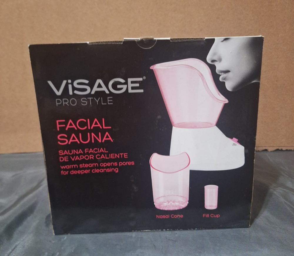 Visage Pro style Sauna Facial Pink And White New In Box